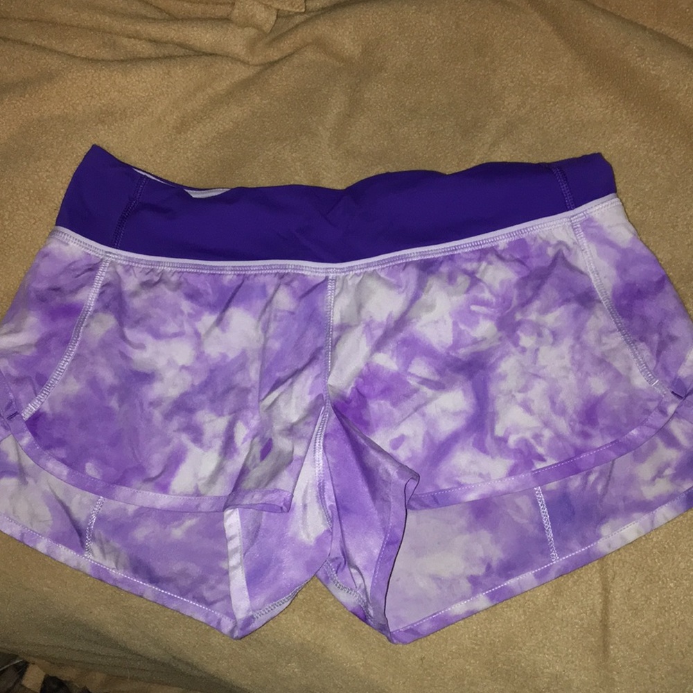 Lululemon purple shorts